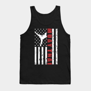 Muay Thai American Flag - US Sports Tank Top